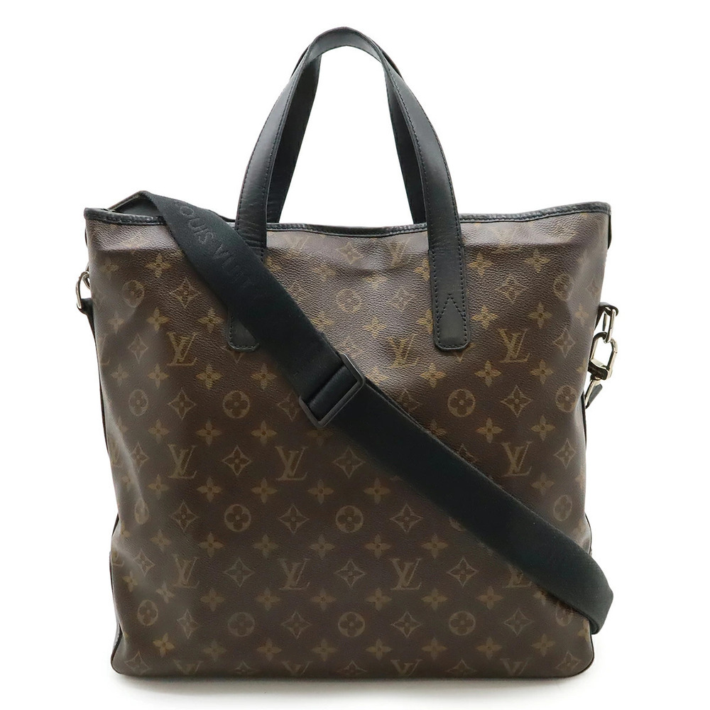 LOUIS VUITTON Monogram Macassar Brown Davis Tote Bag Shoulder Brown